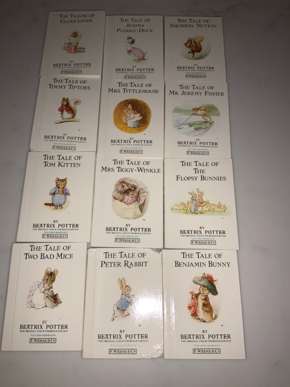 Beatrix Potter The Miniature World of Peter Rabbit 12 Book Box Collection 1989 - Picture 7 of 12